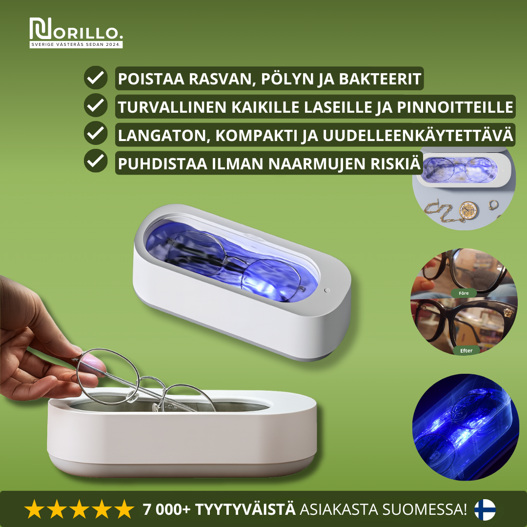 Norillo™ – Kristallinkirkkaat silmälasit ilman puhdistusliinoja ja raitoja