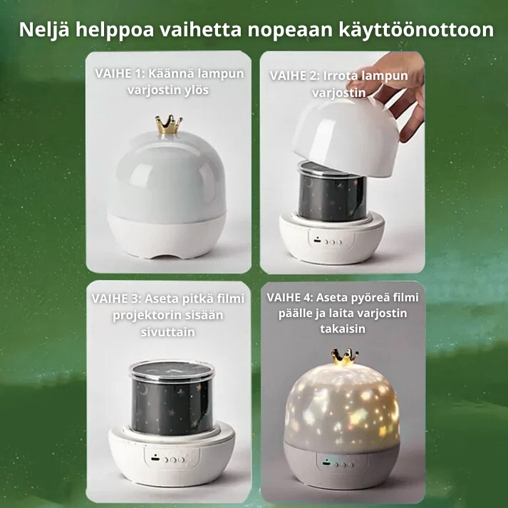 Norillo™ – Tähtitaivasprojektori helppoon iltatoimintaan