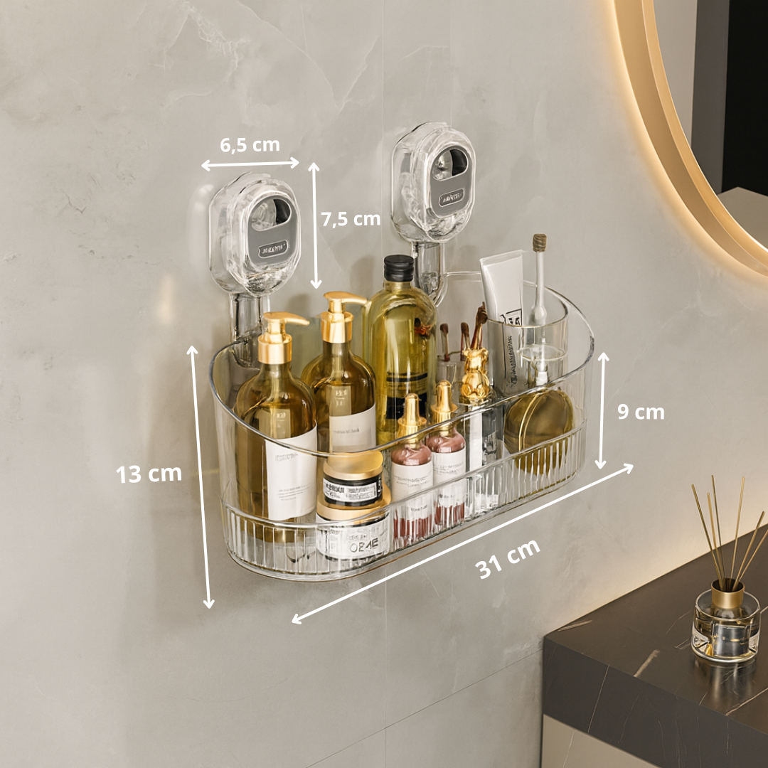 Norillo™ – Itsekiinnittyvä seinähylly ilman porausta keittiöön ja kylpyhuoneeseen