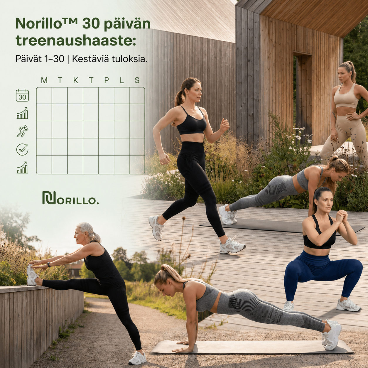 Leggingsit - Treeniohjelma (30 päivän treenihaaste)